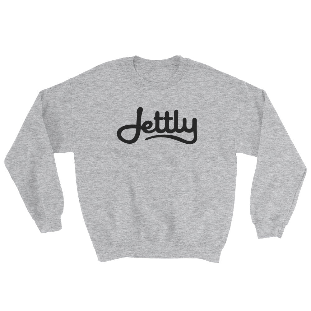 Sport Grey Gildan 18000 Heavy Blend Crewneck Jettly Sweatshirt