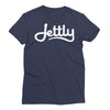 Navy LA Apparel 21002 Fine Jersey Short Sleeve Women Jettly T-Shirt