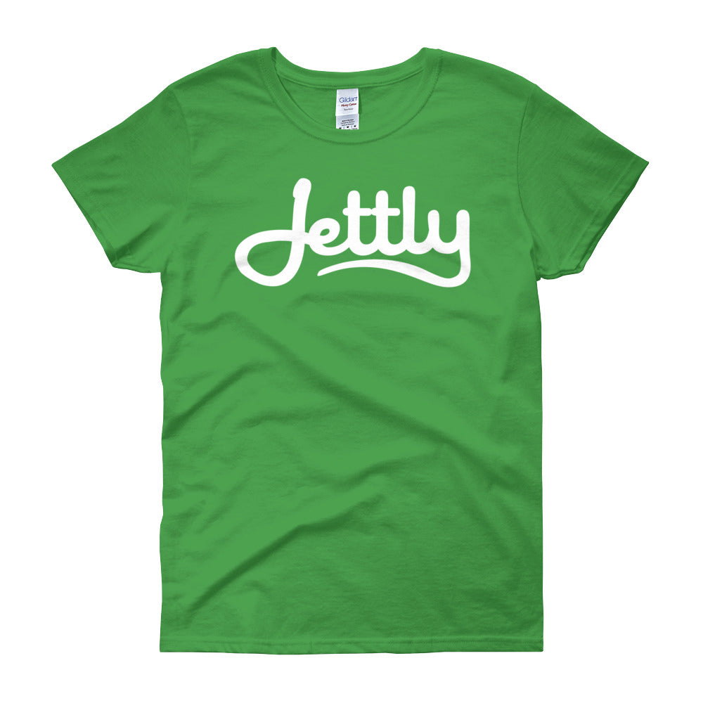 Irish Green Gildan 5000L Ladies Heavy Cotton Short Sleeve Jettly T-Shirt