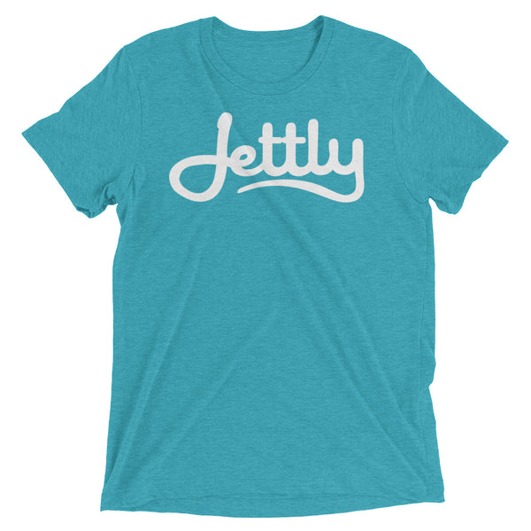 Teal Triblend Short sleeve Jettly t-shirt