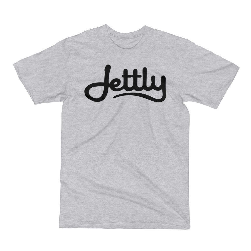 Heather Grey LA Apparel 20001 Fine Jersey Short Sleeve Men Jettly T-Shirt