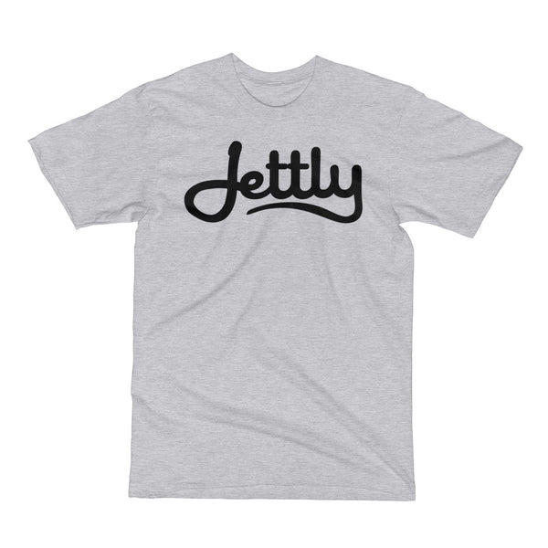 Heather Grey LA Apparel 20001 Fine Jersey Short Sleeve Men Jettly T-Shirt