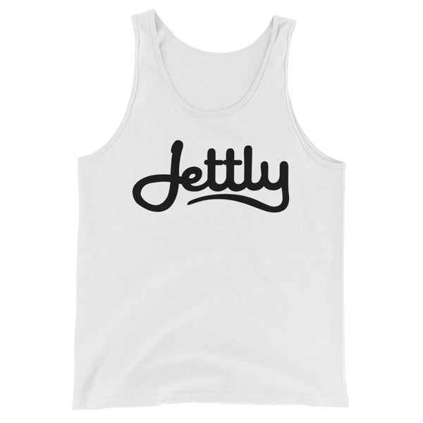 White Bella + Canvas 3480 Unisex Tank Jettly Top