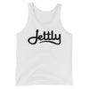 White Bella + Canvas 3480 Unisex Tank Jettly Top