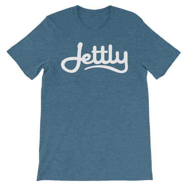 Heather Deep Teal Unisex short sleeve Jettly t-shirt