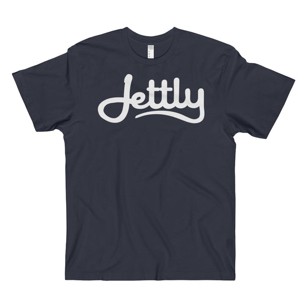 Navy LAT 6901 Fine Jersey Jettly T-Shirt w/ Tear Away label