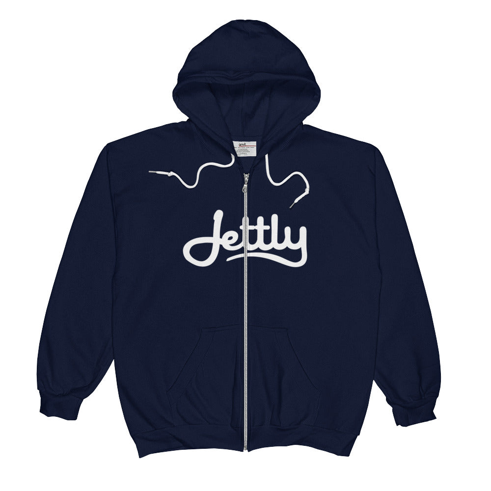 Navy Anvil 71600 Full-Zip Hooded Jettly Sweatshirt