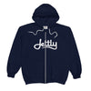 Navy Anvil 71600 Full-Zip Hooded Jettly Sweatshirt