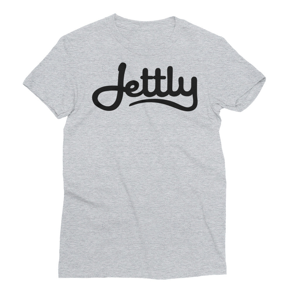 Heather Grey LA Apparel 21002 Fine Jersey Short Sleeve Women Jettly T-Shirt