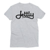 Heather Grey LA Apparel 21002 Fine Jersey Short Sleeve Women Jettly T-Shirt