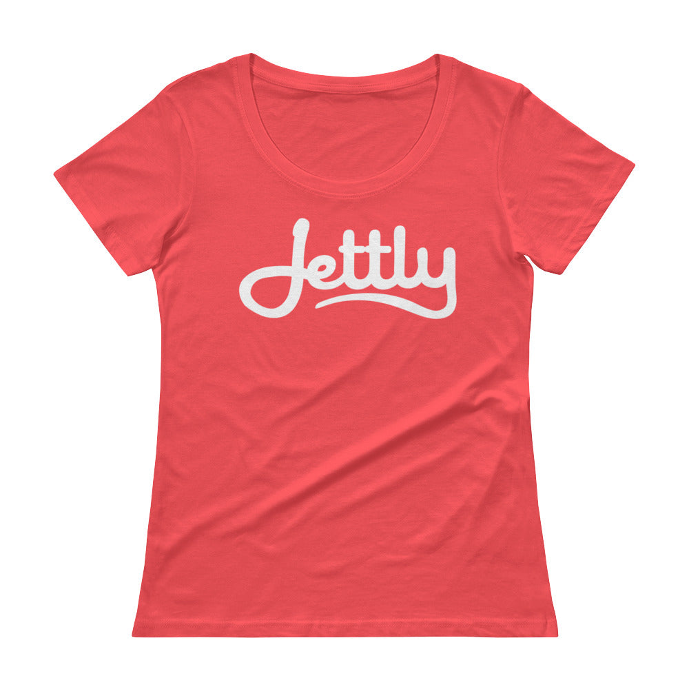 Coral Anvil 391 Ladies Sheer Scoopneck Jettly T-Shirt with Tear Away Label