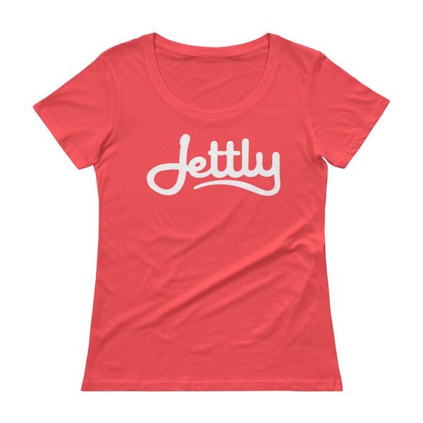 Coral Anvil 391 Ladies Sheer Scoopneck Jettly T-Shirt with Tear Away Label