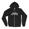 Black American Apparel F497 Unisex Flex Fleece Zip Jettly Hoodie