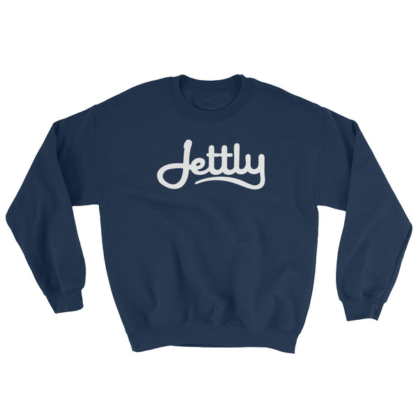 Navy Gildan 18000 Heavy Blend Crewneck Jettly Sweatshirt