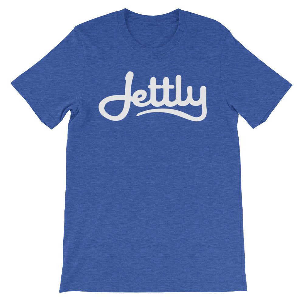 Heather True Royal unisex short sleeve Jettly t-shirt