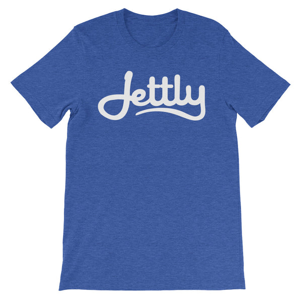 Heather True Royal unisex short sleeve Jettly t-shirt