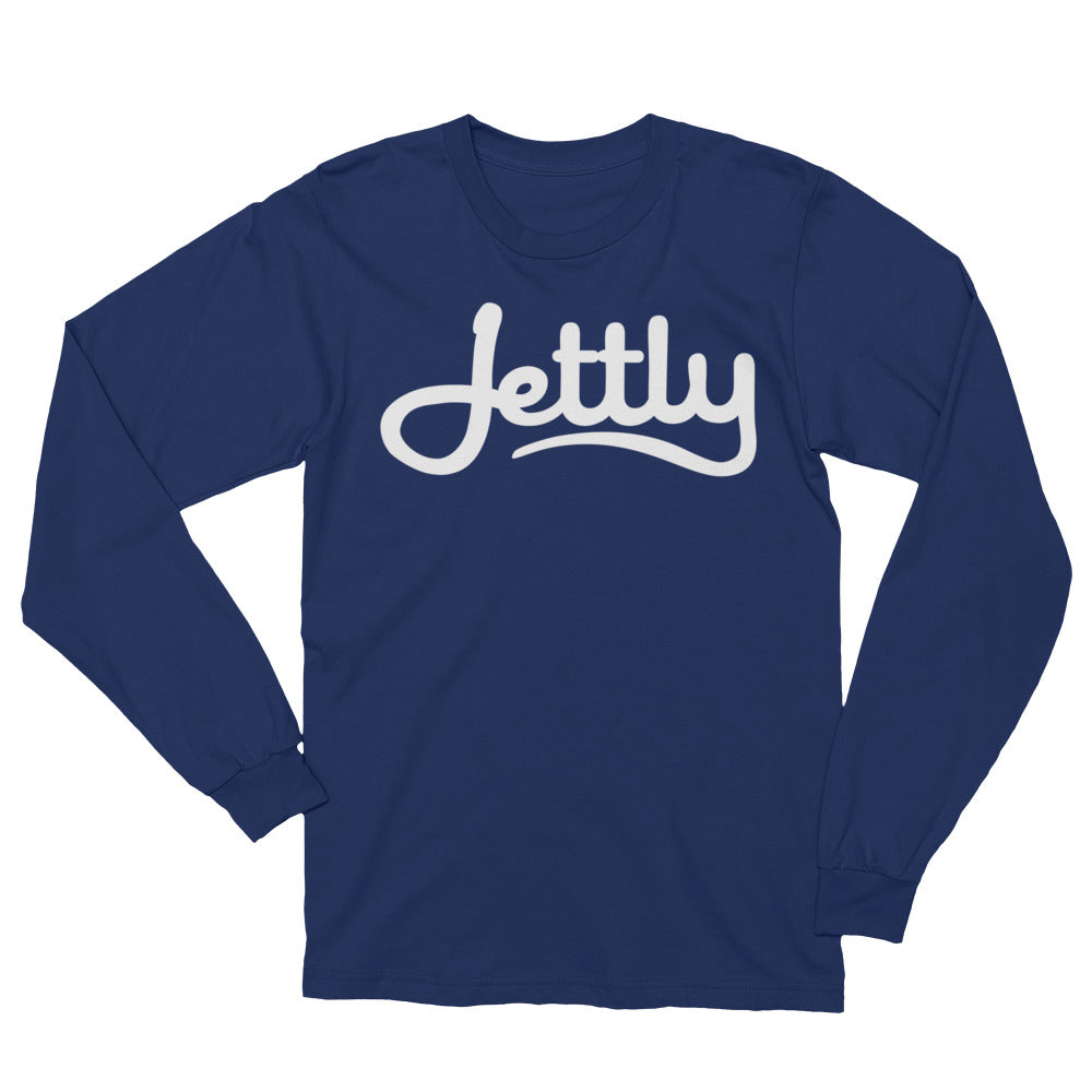 Navy LA Apparel 2007 Unisex Fine Jersey Long Sleeve Jettly T-Shirt