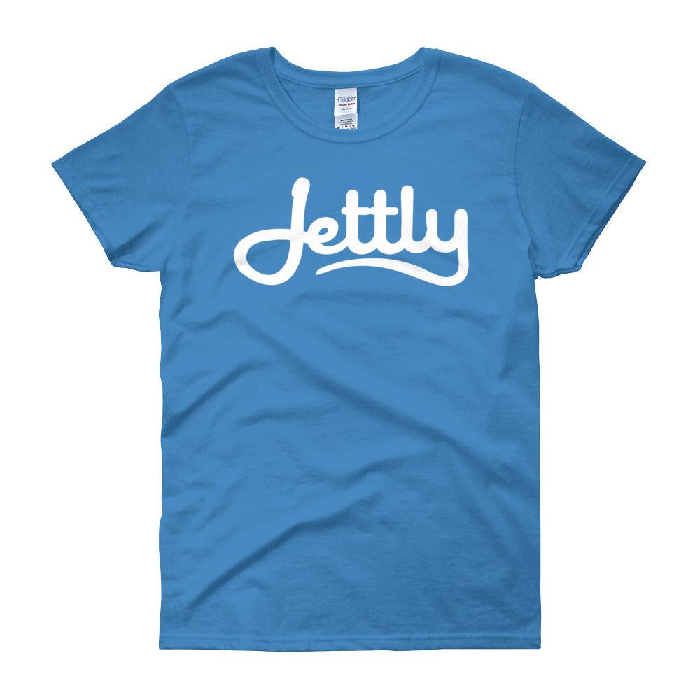 Sapphire Gildan 5000L Ladies Heavy Cotton Short Sleeve Jettly T-Shirt