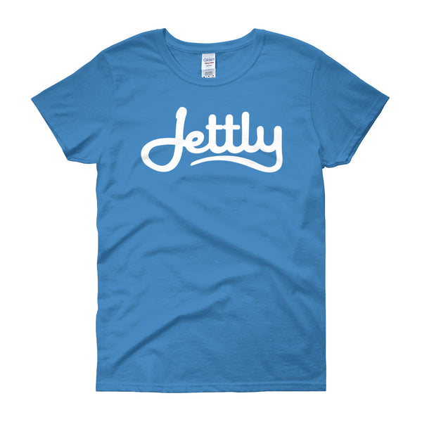 Sapphire Gildan 5000L Ladies Heavy Cotton Short Sleeve Jettly T-Shirt