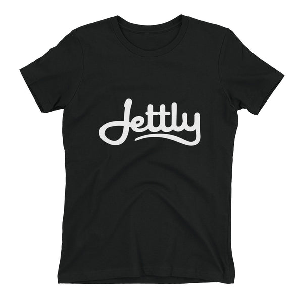 Black Next Level 3900 Ladies' The Boyfriend Jettly Tee with Tear Away Label