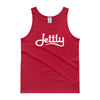Red Gildan 2200 Ultra Cotton Jetty Tank Top