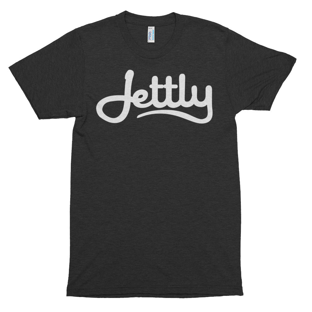 Tri-Black American Apparel TR401 Unisex Tri-Blend Short Sleeve Jettly Track Shirt