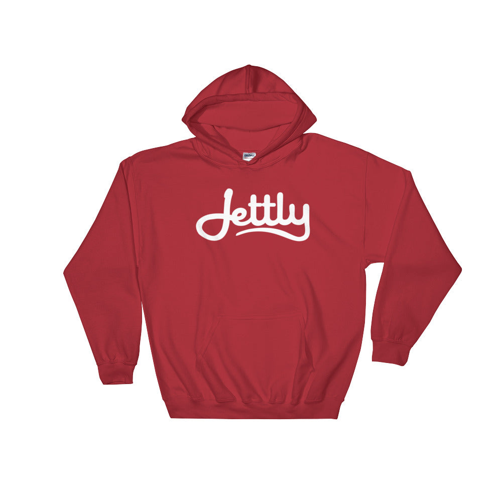Red Gildan 18500 Heavy Blend Hooded Jettly Sweatshirt