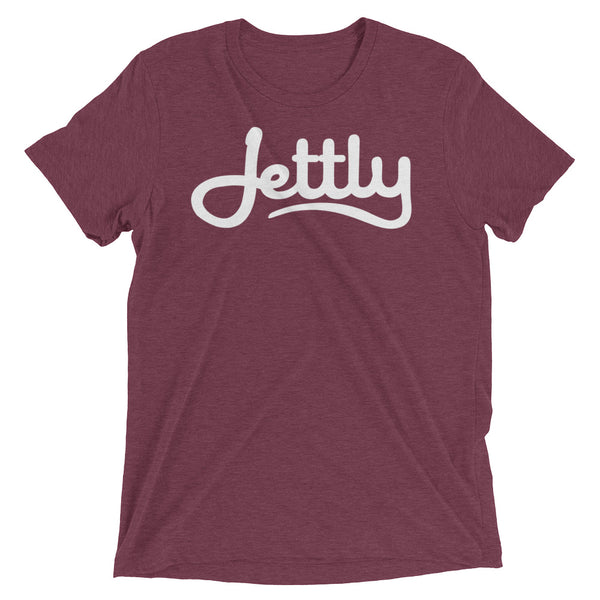 Maroon Triblend Short sleeve Jettly t-shirt