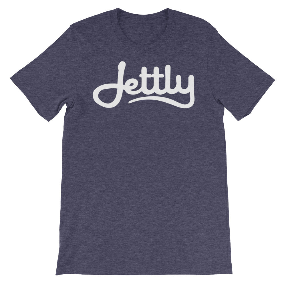 Heather Midnight Navy Unisex short sleeve Jettly t-shirt