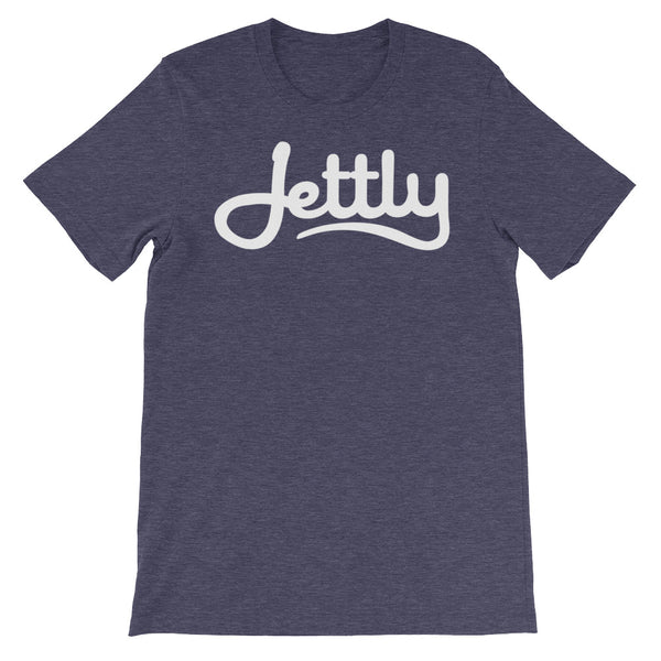 Heather Midnight Navy Unisex short sleeve Jettly t-shirt