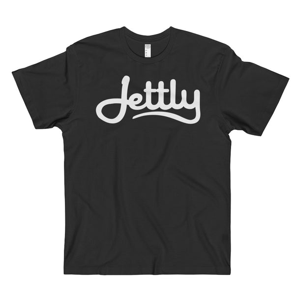 Black LAT 6901 Fine Jersey Jettly T-Shirt w/ Tear Away label