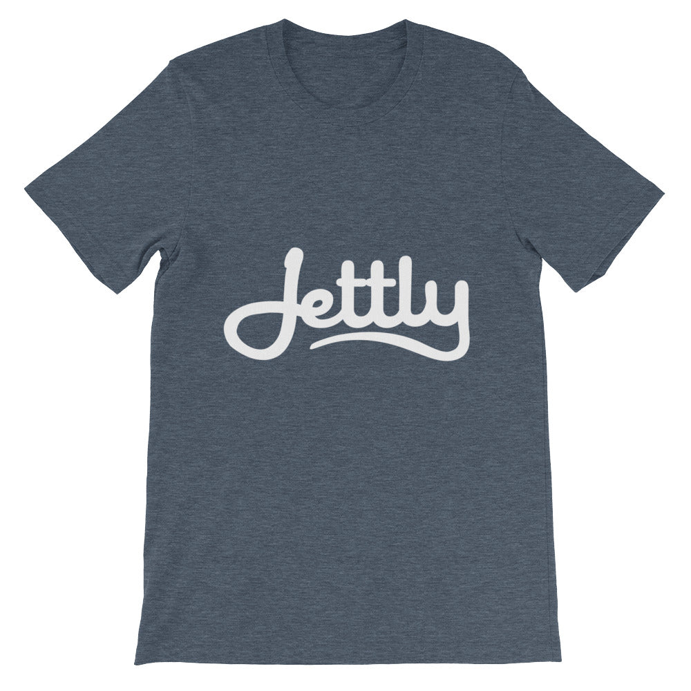Heather Navy Unisex short sleeve Jettly t-shirt