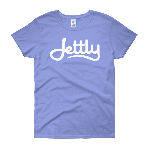 Carolina Blue Gildan 5000L Ladies Heavy Cotton Short Sleeve Jettly T-Shirt