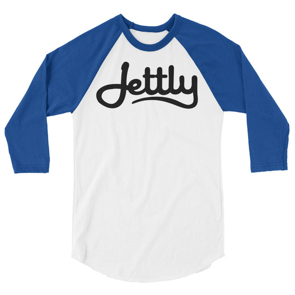 White/Royal Tultex 245 Unisex Fine Jersey Raglan Jettly Shirt