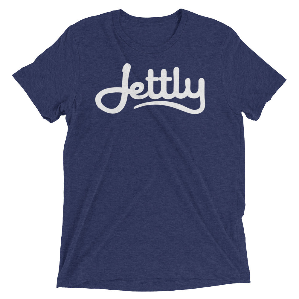 Navy Triblend Short sleeve Jettly t-shirt