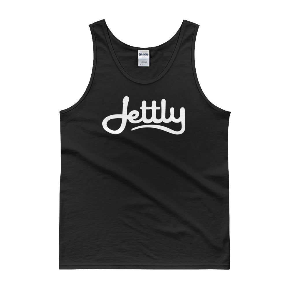 Black Gildan 2200 Ultra Cotton Jetty Tank Top