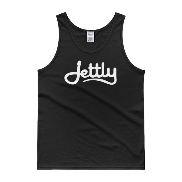 Black Gildan 2200 Ultra Cotton Jetty Tank Top