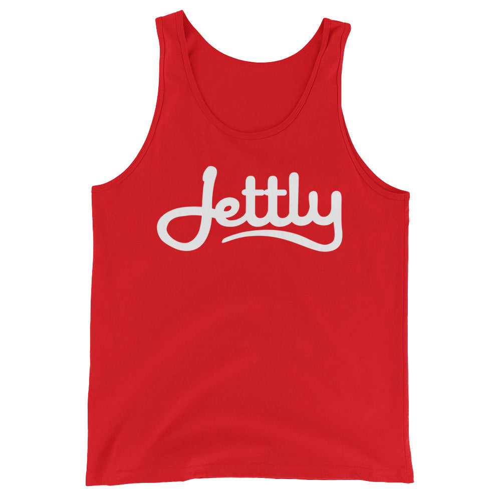 Red Bella + Canvas 3480 Unisex Tank Jettly Top