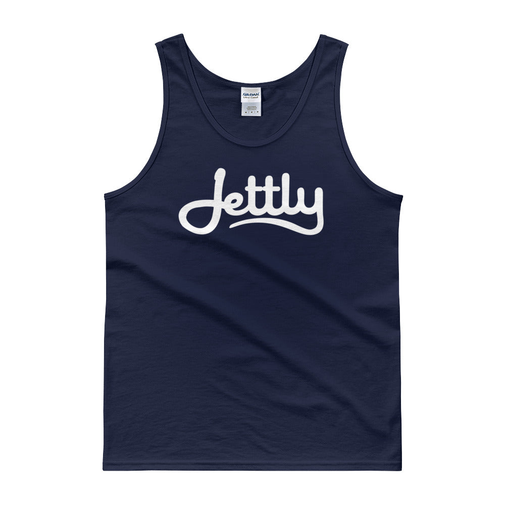 Navy Gildan 2200 Ultra Cotton Jetty Tank Top