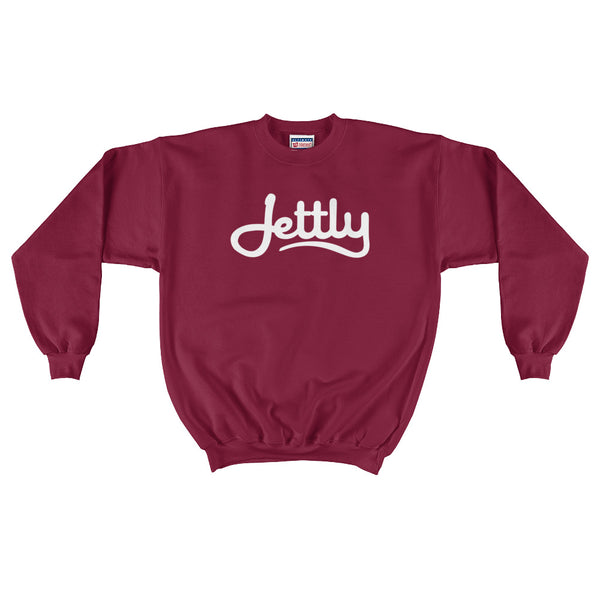 Maroon Hanes F260 Ultimate Cotton Crewneck Jettly Sweatshirt
