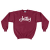 Maroon Hanes F260 Ultimate Cotton Crewneck Jettly Sweatshirt