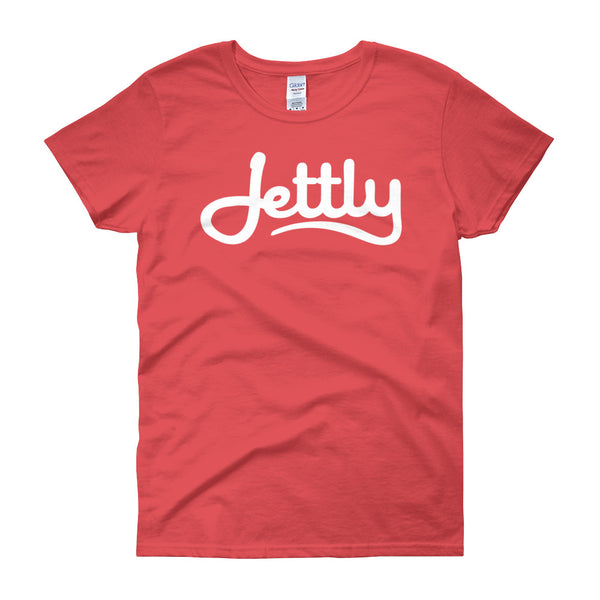 Coral Silk Gildan 5000L Ladies Heavy Cotton Short Sleeve Jettly T-Shirt