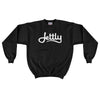 Black Hanes F260 Ultimate Cotton Crewneck Jettly Sweatshirt
