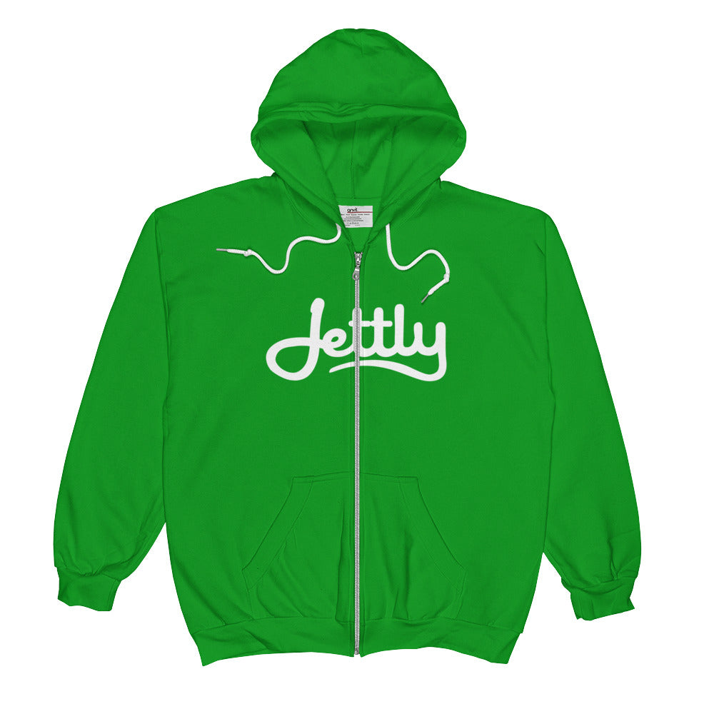 Green Apple Anvil 71600 Full-Zip Hooded Jettly Sweatshirt