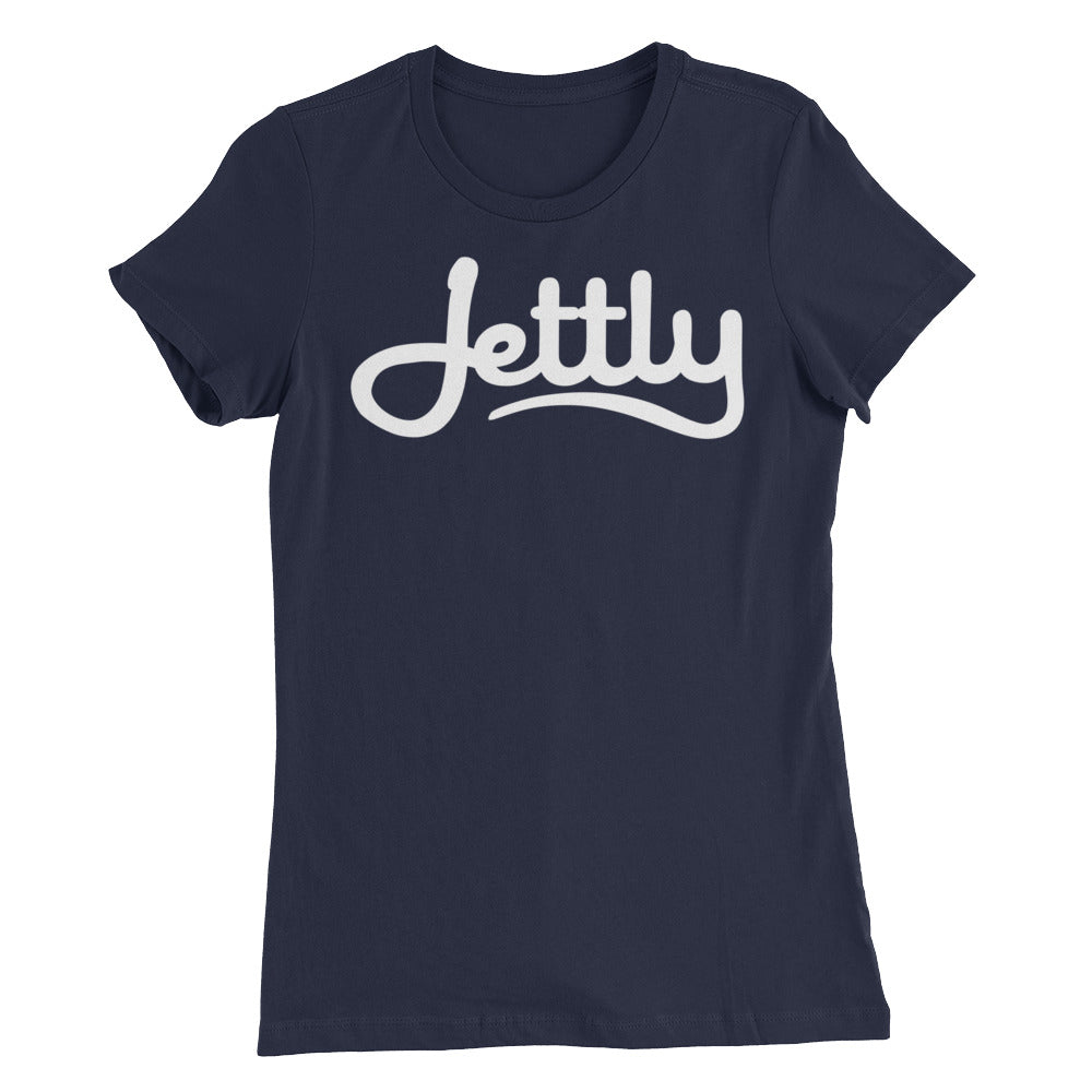 Navy Bella + Canvas 6004 Women’s Slim Fit Jettly T-Shirt