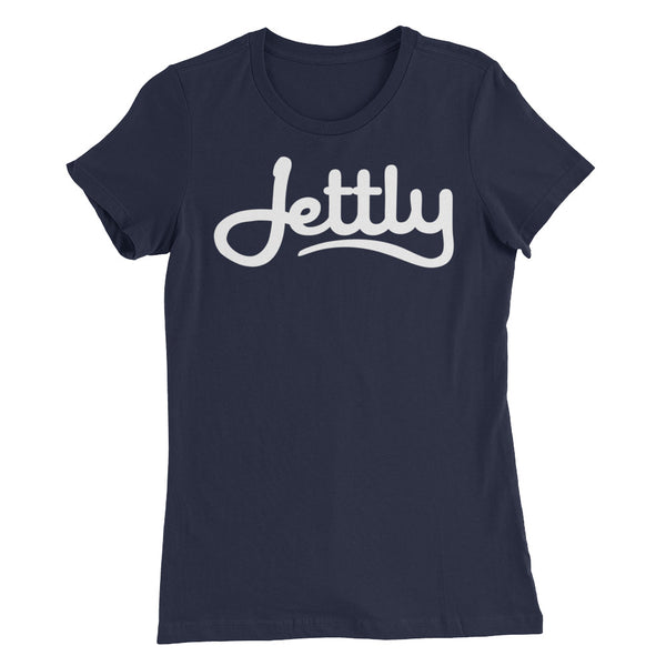 Navy Bella + Canvas 6004 Women’s Slim Fit Jettly T-Shirt