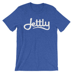 Heather True Royal unisex short sleeve Jettly t-shirt