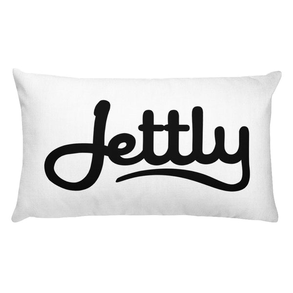 White Rectangular Jettly Pillow
