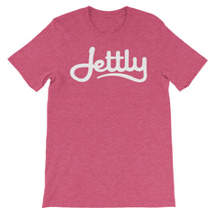 Heather Raspberry Unisex short sleeve Jettly t-shirt