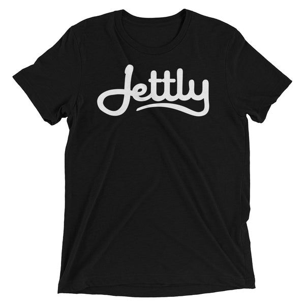 Solid Black Triblend Short sleeve Jettly t-shirt